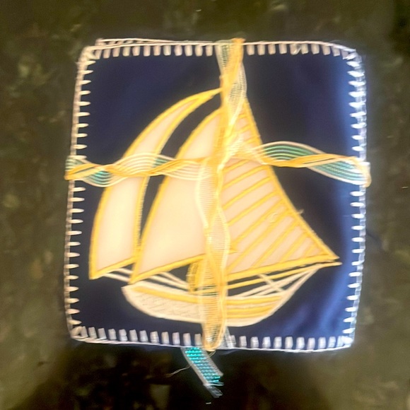 SAILBOAT COASTERS SET OF 4 - Picture 1 of 3